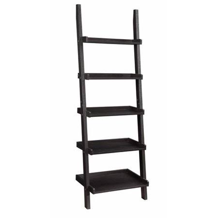 Sleek Wooden Ladder Bookcase L3539