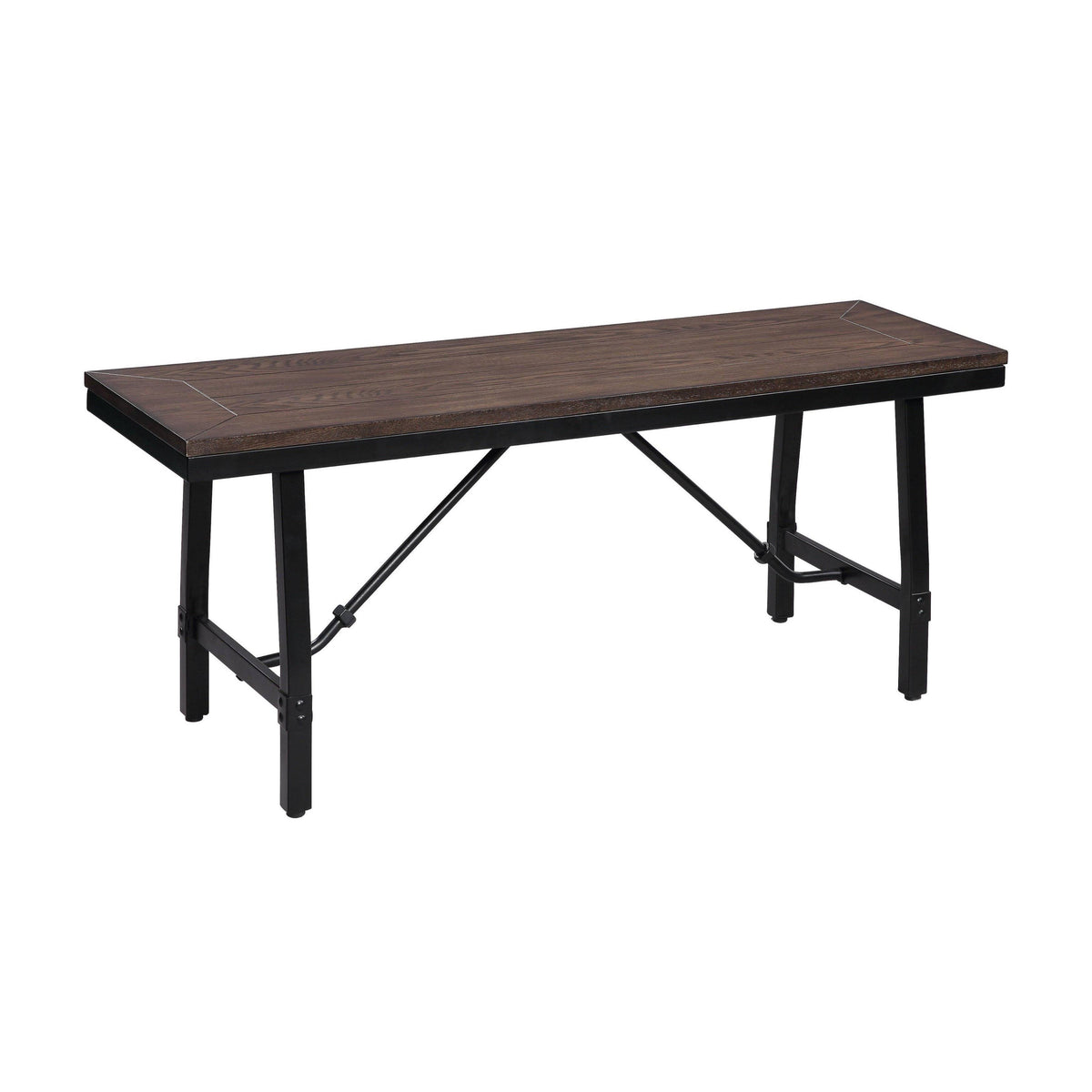 Oak & Black Bench A88775