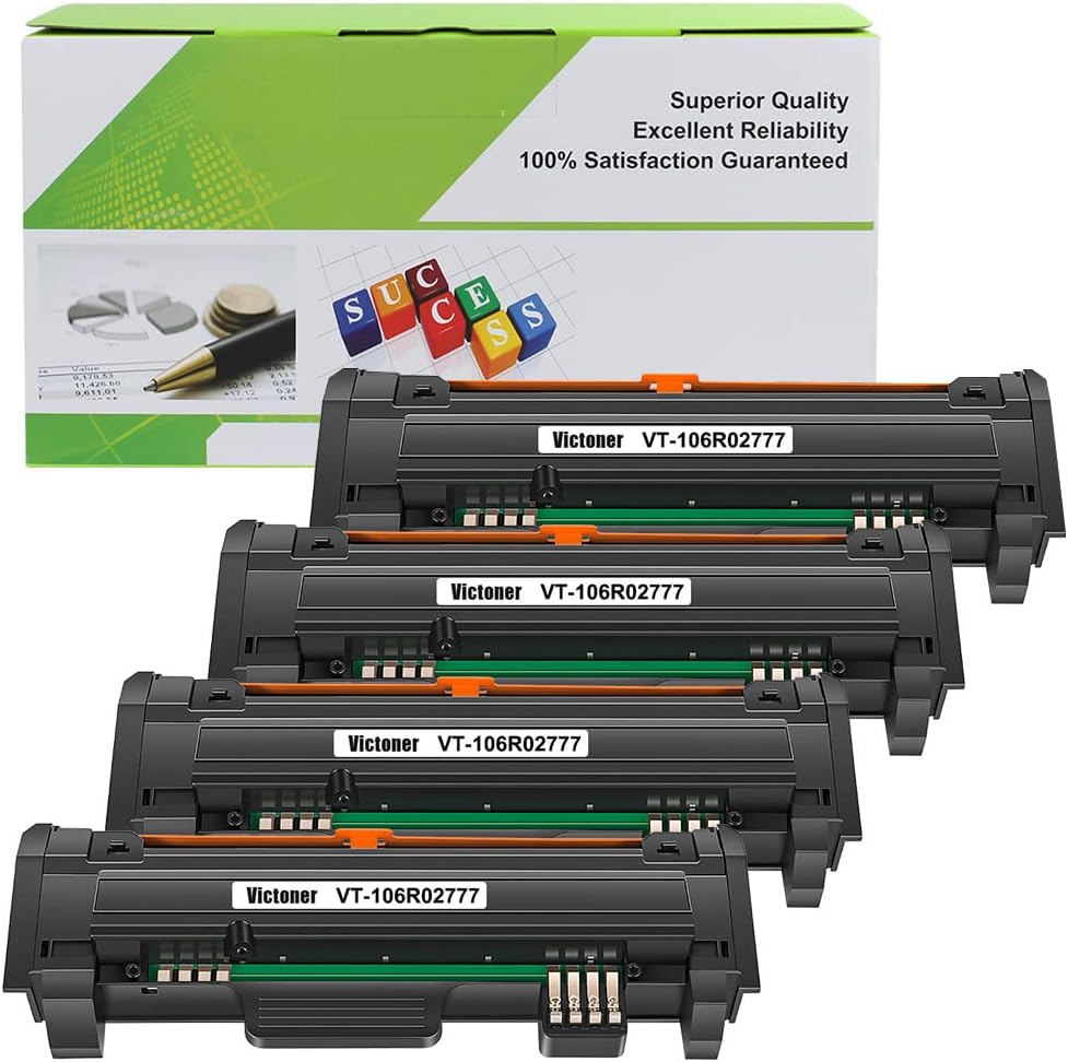 Black 4-Pack Toner Cartridge P198