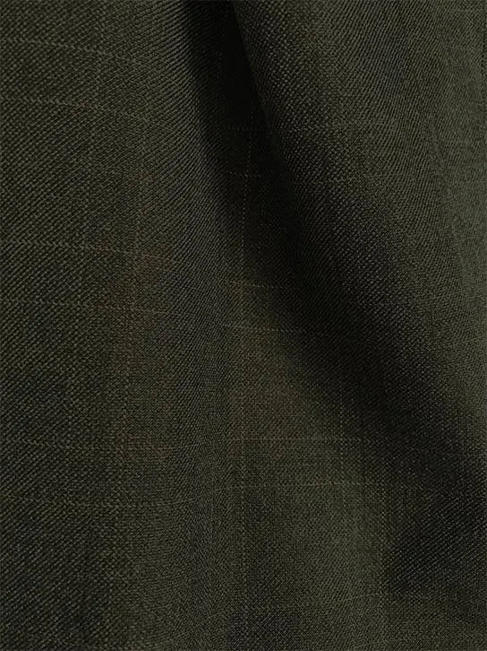 Olive Glen Plaid Regular Fit Suit 3 Piece 46 Long 40 Waist G71432