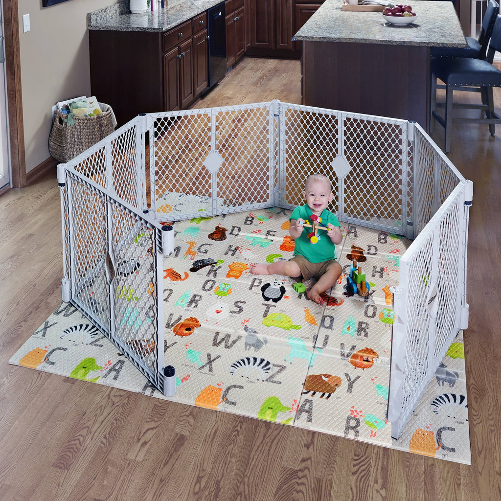 Toddler Baby Panel Playpen Safety Playard Fence Yard Cage Y416787