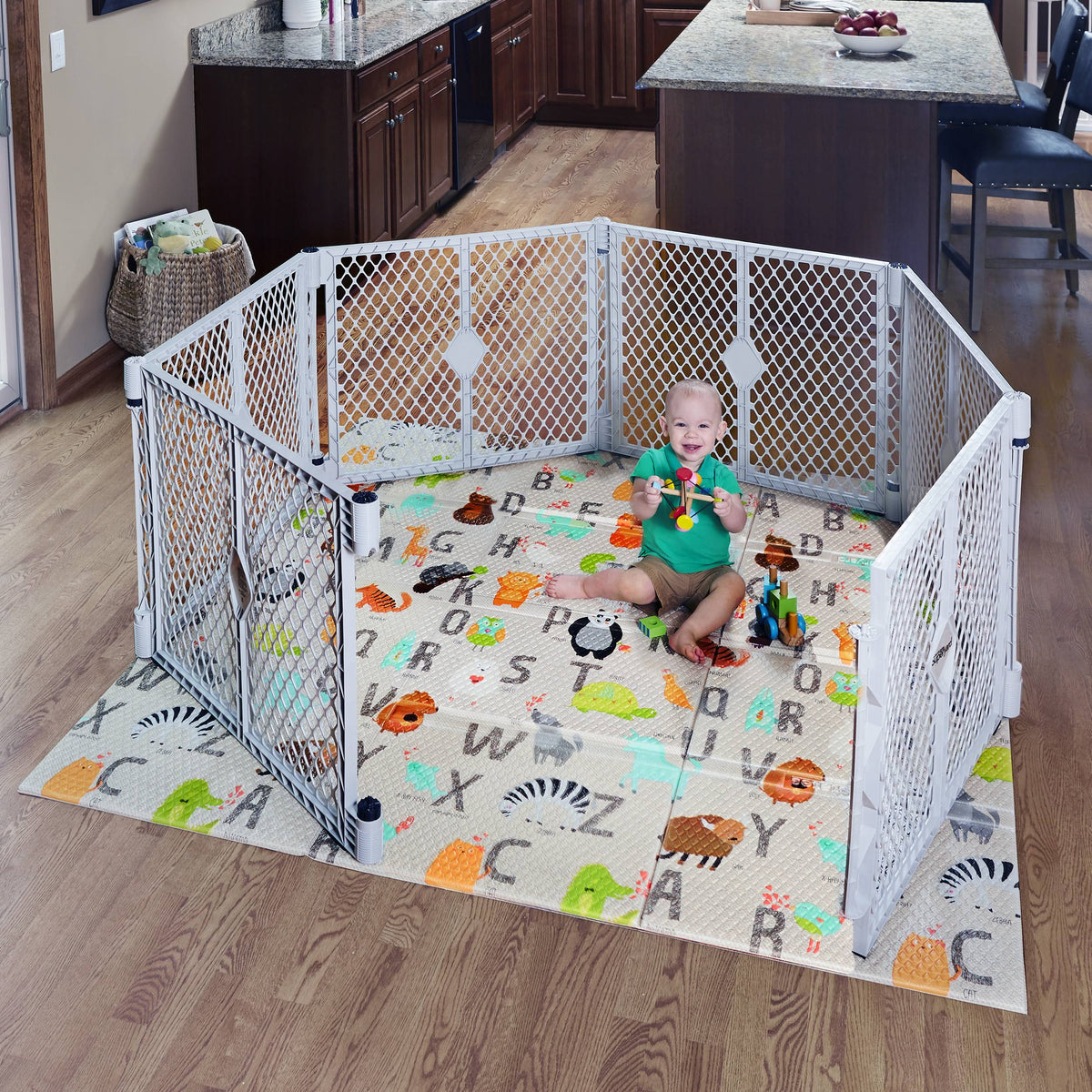 Toddler Baby Panel Playpen Safety Playard Fence Yard Cage Y416787