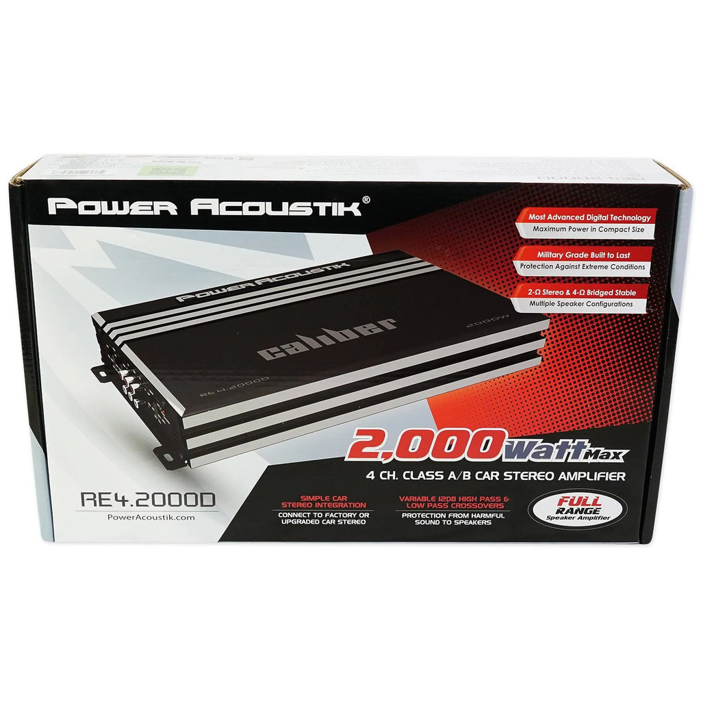 2000 Watt 4-Channel Car Stereo Amplifier V46779