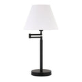 Blackened Bronze Swing Arm Table Lamp with Empire Shade E608