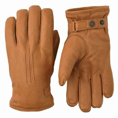 Deerskin Lambsfur Lined Glove Dark Brown 11 G236