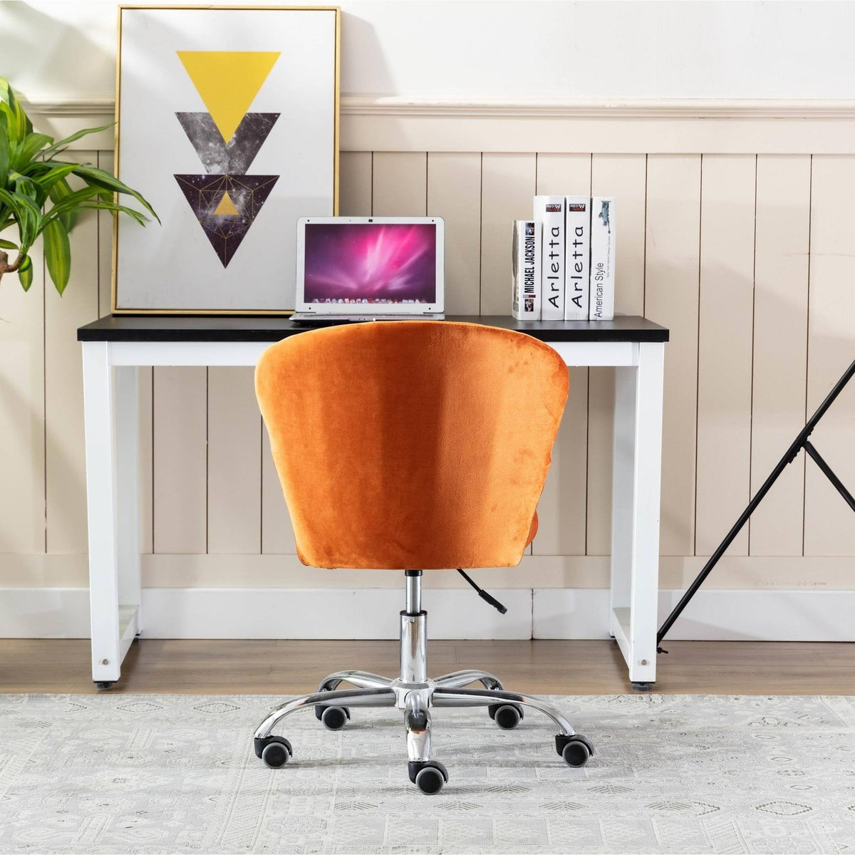 Grey Swivel Desk Chair Q266