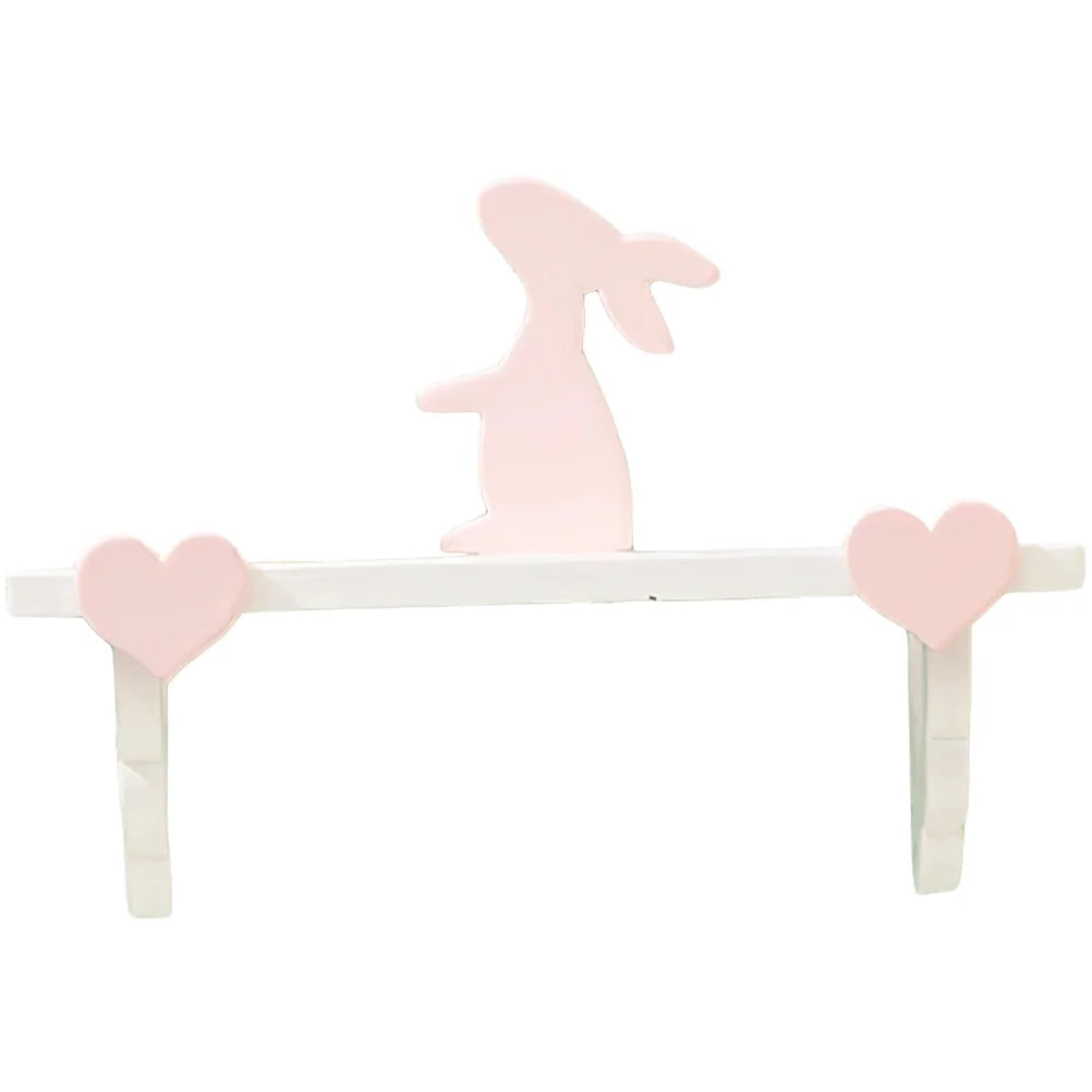 Wood Rabbit Wall Rack Doll House 2 Count X86493