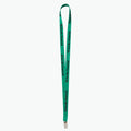 Green Polyester Lanyard with Bulldog Clip L654