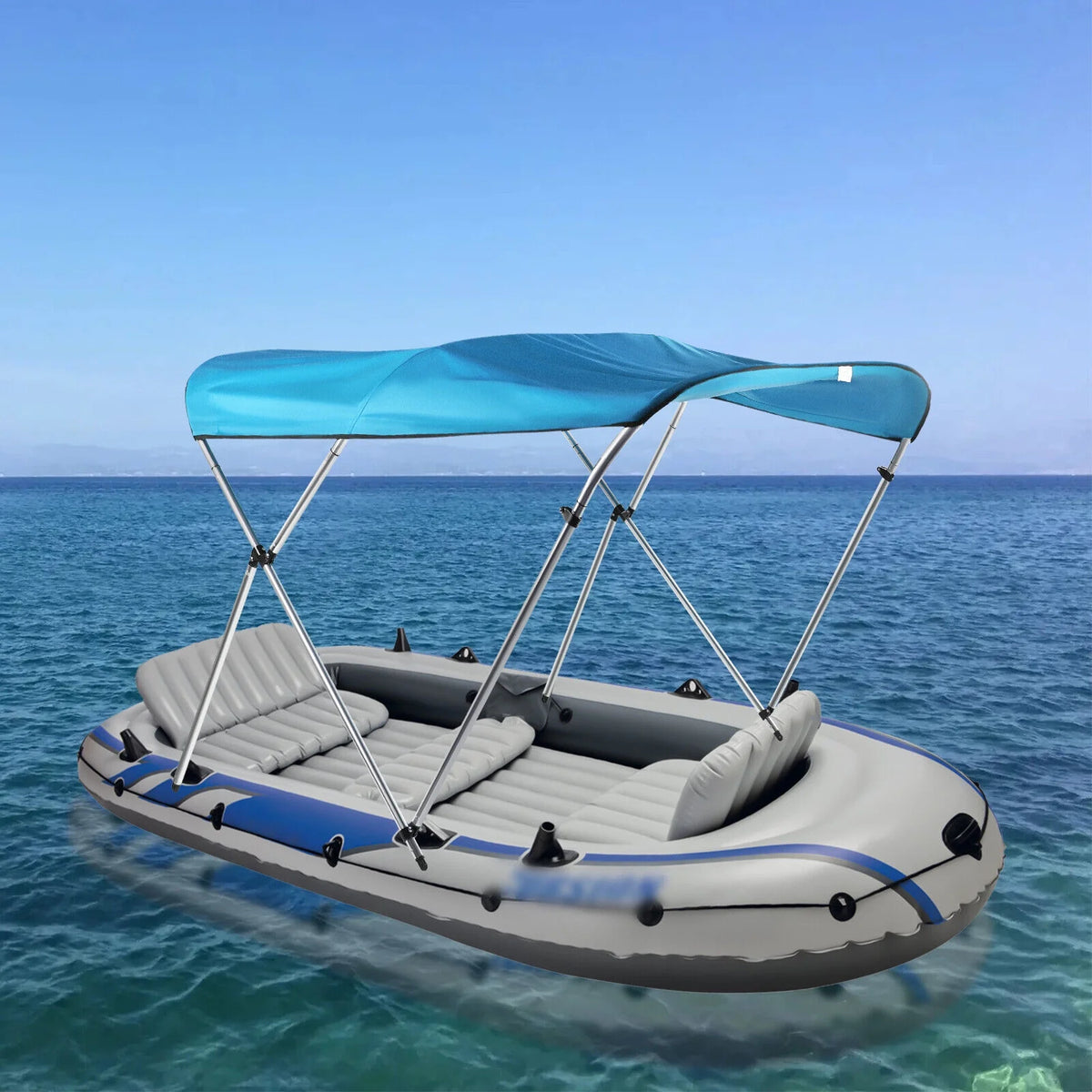 3 Bows Boat Top Cover Set with Aluminum Alloy Frame L150