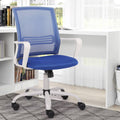 Blue Adjustable Desk Chair with Swivel Casters D55621