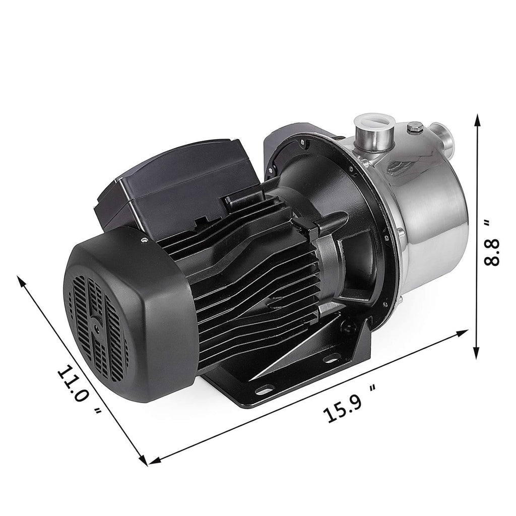 Shallow Well Jet Pump with Pressure Switch 1HP Stainless Steel Jet Pump Q98551