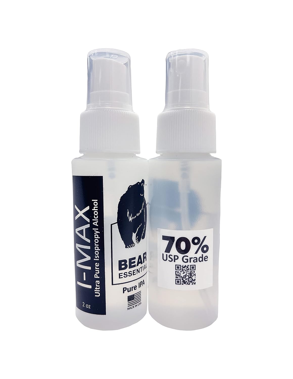 High Purity USP Grade Isopropyl Alcohol 70% - 48 Spray Bottles - 2 OZ Each H882566