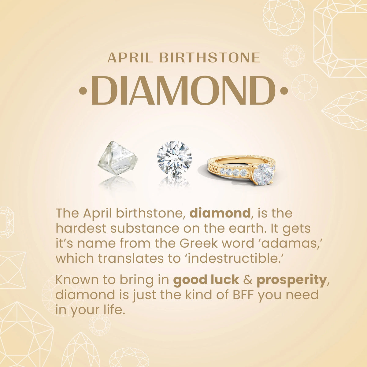14K Yellow Gold Diamond Solitaire Pendant Necklace L946