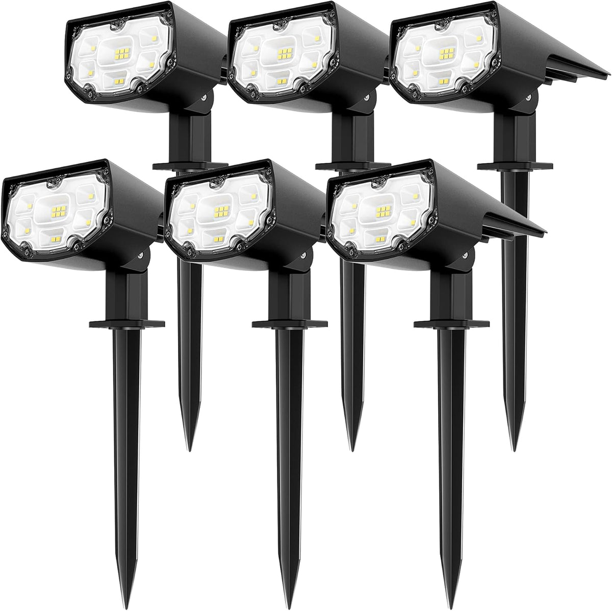6 Pack IP68 Waterproof Solar Landscape Spot Lights J59426