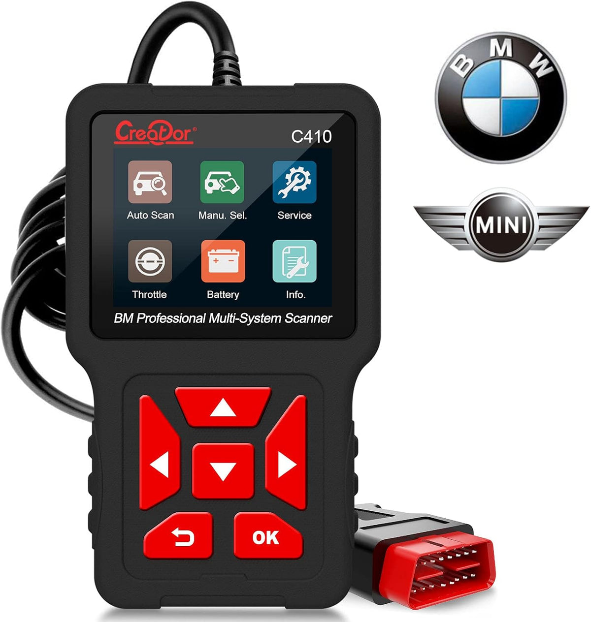 OBD2 Scanner with Battery Registration Diagnostic Scan Tool Pack of 2 K598