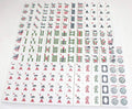 4 Color Pushers and 4 Color Racks + American mAh Jong Set Burgundy Red Bag 166 Tiles N1049