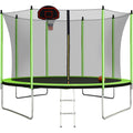 10FT Trampoline with Basketball Hoop and Ladder M18080