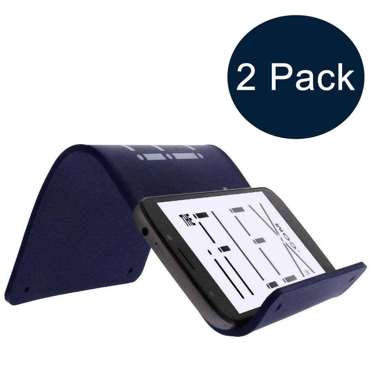 Dark Blue 2-Pack Universal Tablet Cell Phone Stand Z86638