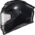 Black Solid Motorcycle Helmet J933178