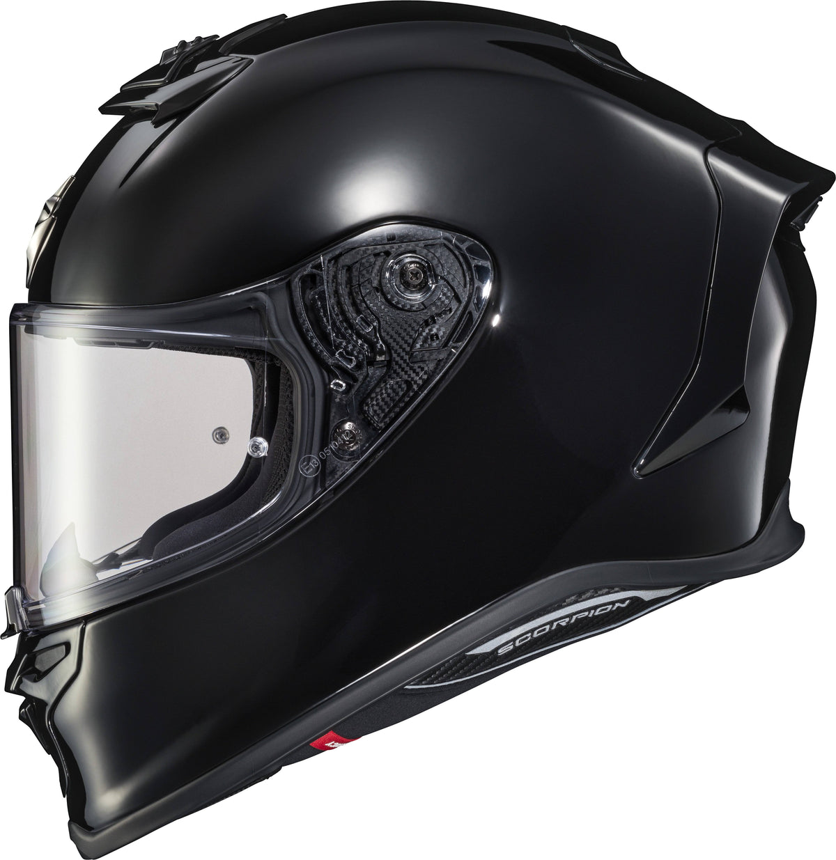 Black Solid Motorcycle Helmet J933178