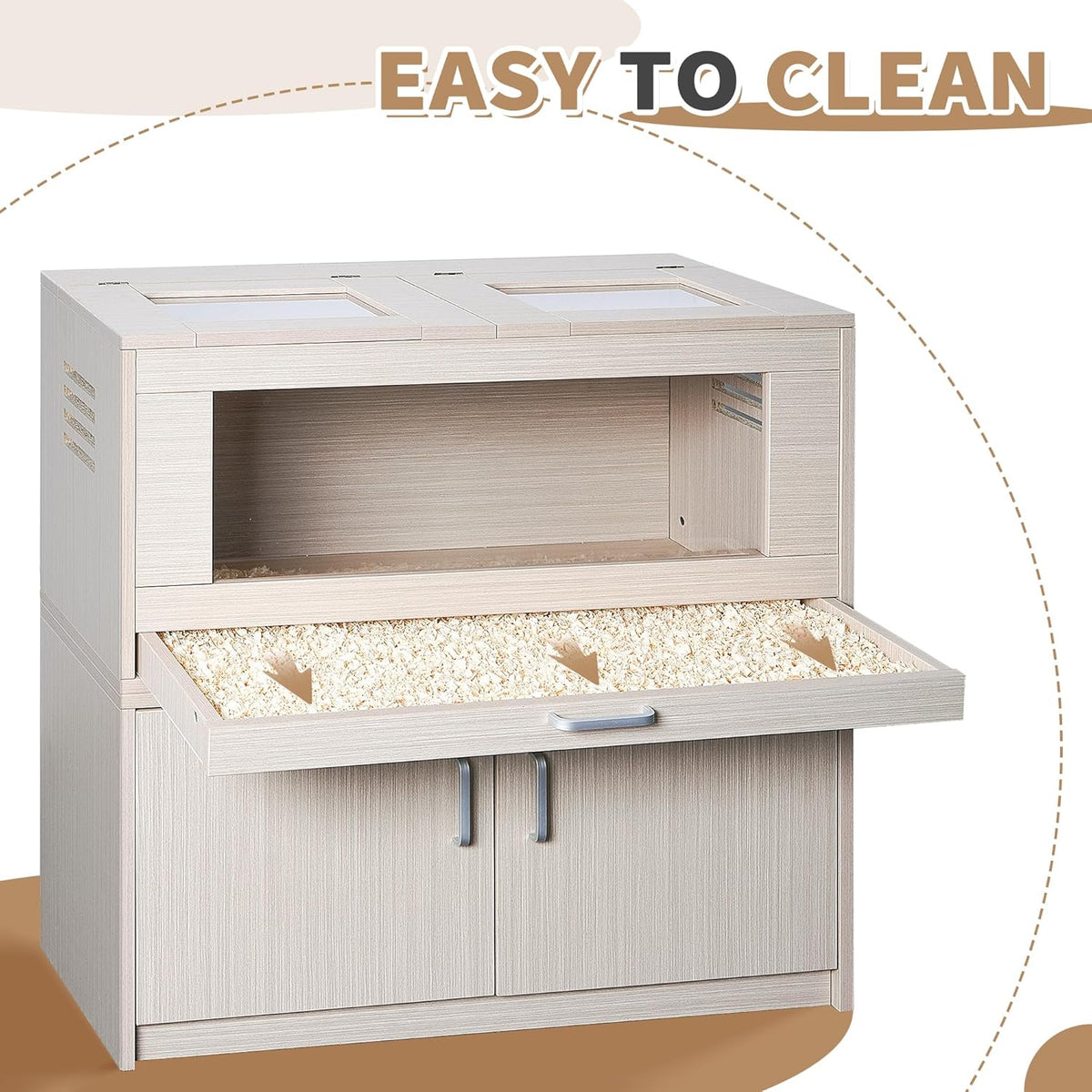 Guinea Pig Cage with Storage Cabinet Q7298