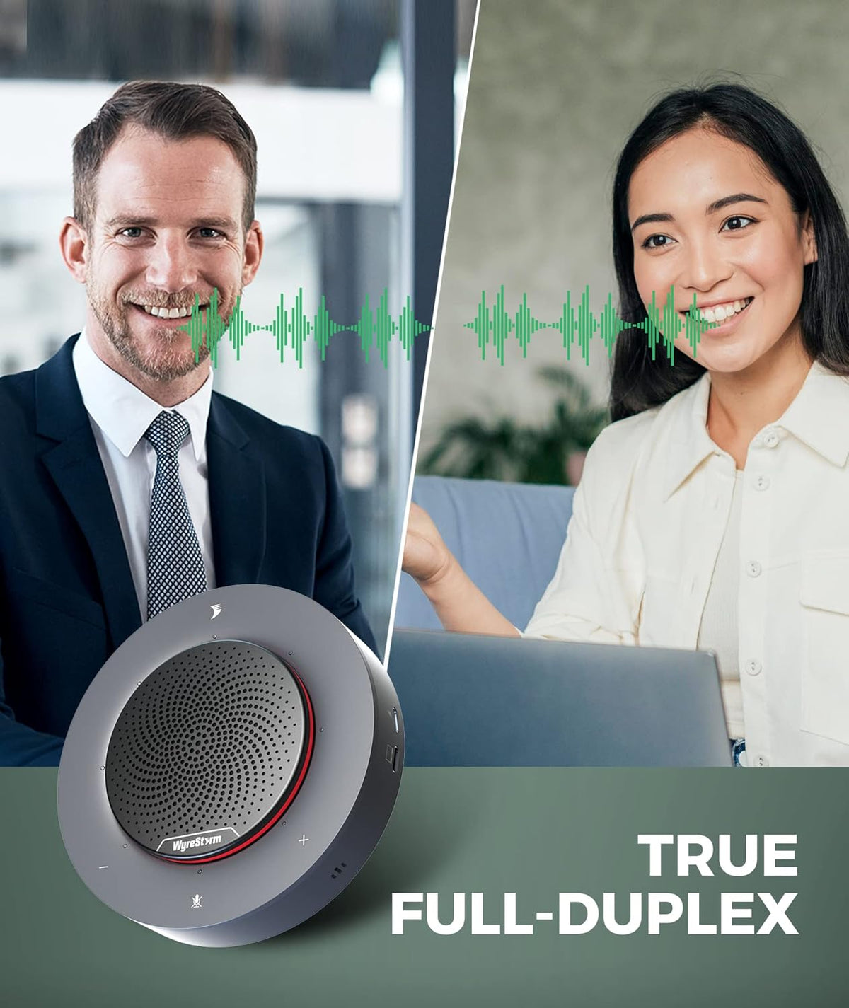 Conference Speaker with 4 Noise-canceling Mics and USB-C Docking Function E4758