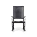 Acacia Wood Rocking Chair Dark Gray M75588