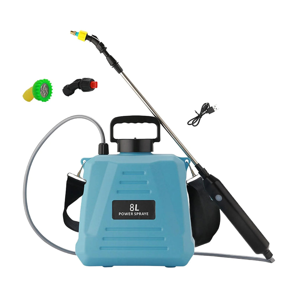 Blue 8 L Electric Garden Sprayer with Shoulder Strap C44621