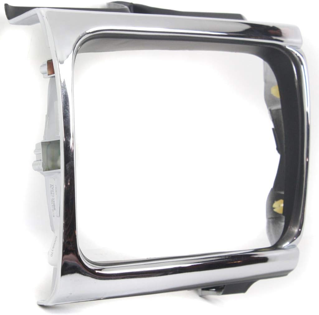 Chrome/Black Headlight Door for Toyota Pickup Passenger Side 4WD Pack of 2 N17661