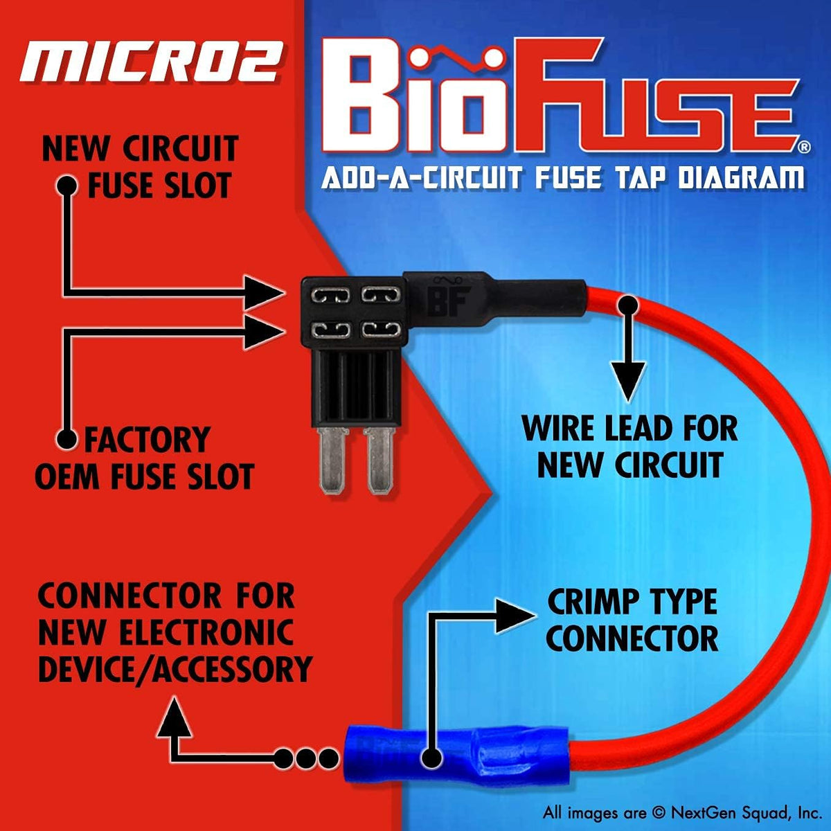 12V Micro2 50 Piece Car Fuse Tap and Holders K19775