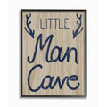 Navy Blue Framed Typography Wall Art Q736522