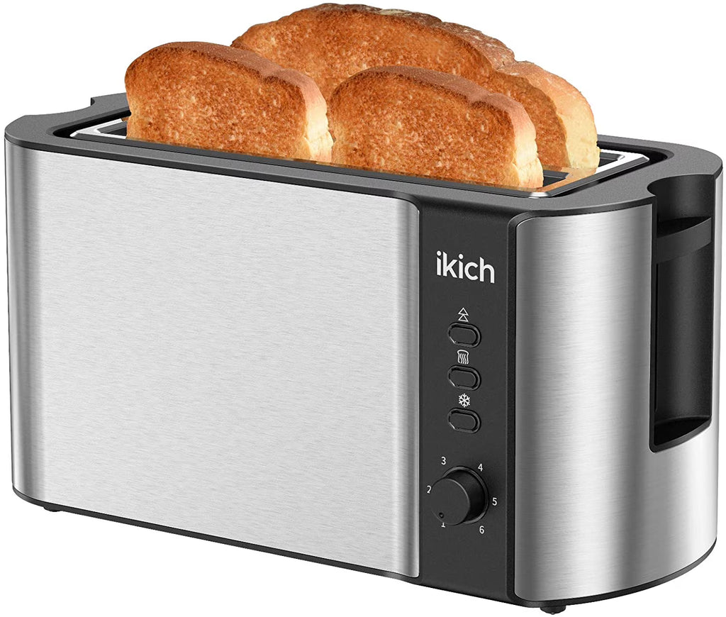Stainless Steel 4 Slice Toaster with Warming Rack M512