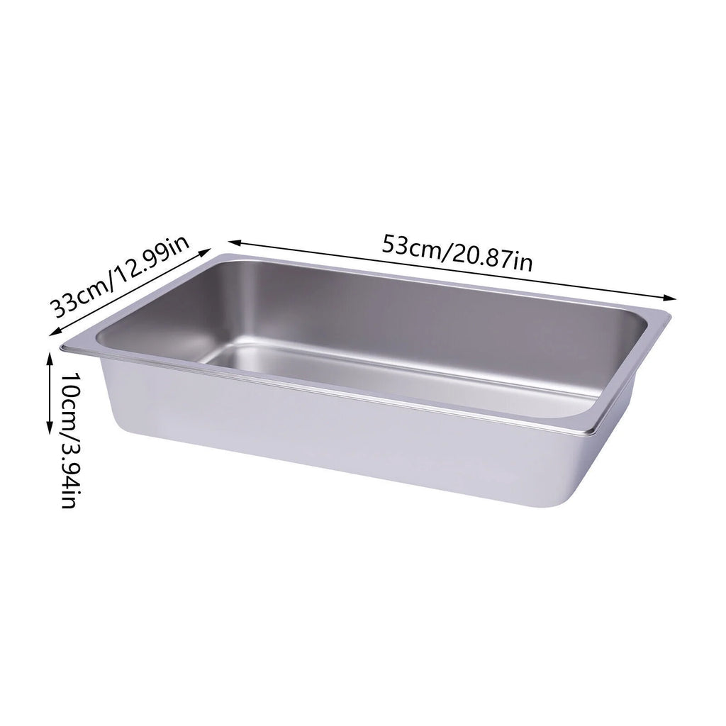 6 Pack Full Size Stainless Steel Steam Table Food Pan N657