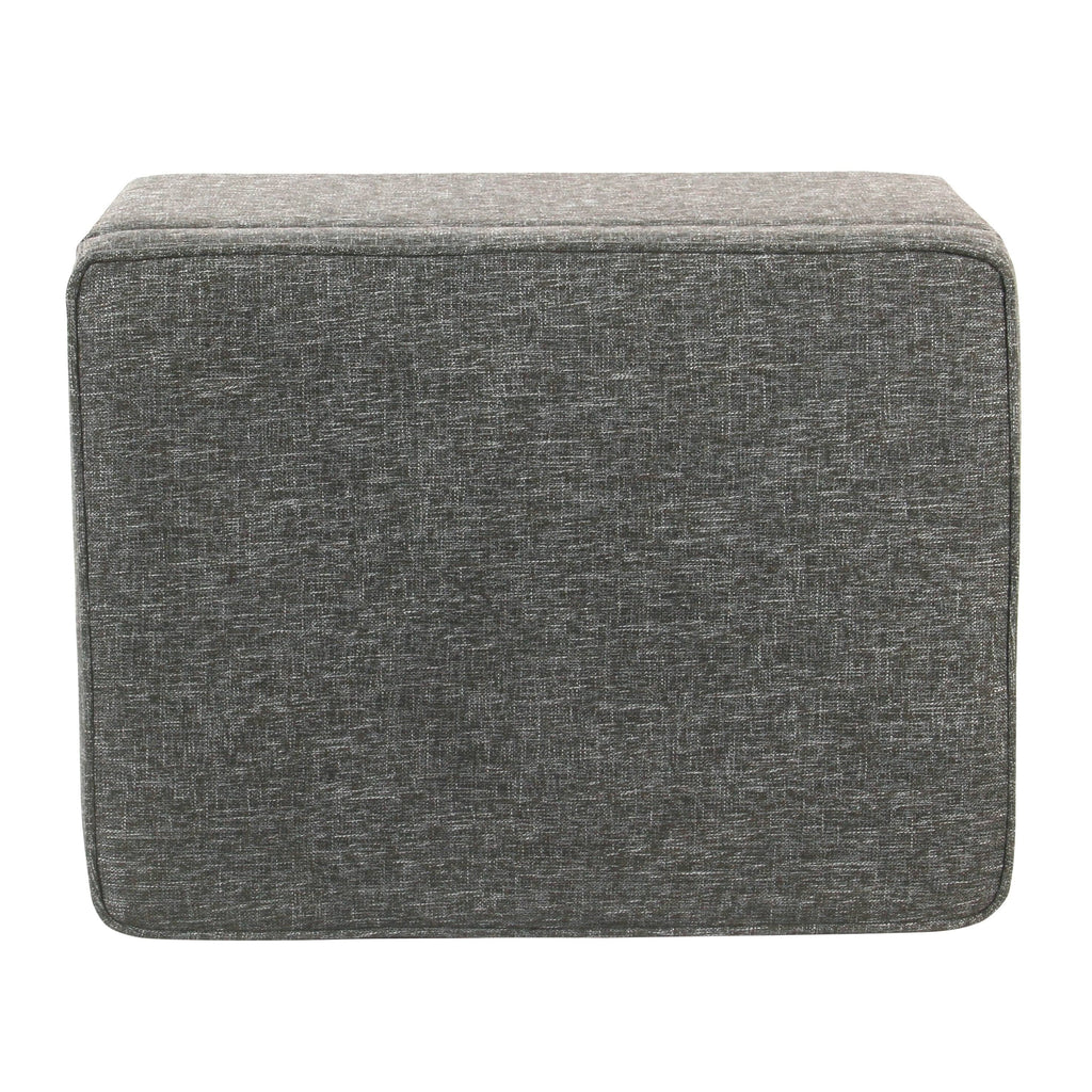Slate Grey Medium Storage Ottoman T403261