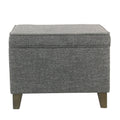 Slate Grey Medium Storage Ottoman T403261
