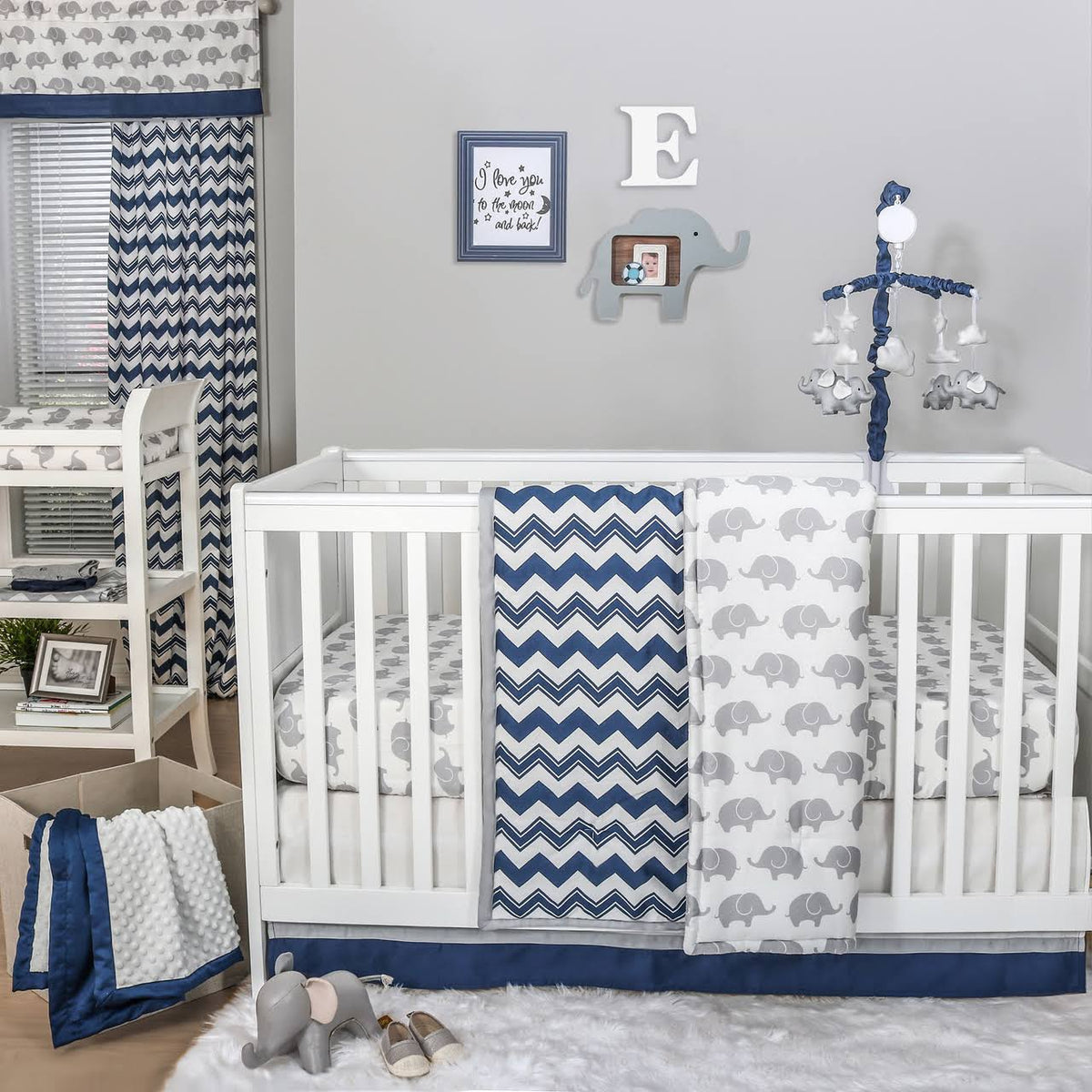 4 Piece Crib Bedding Set P173