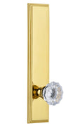 Polished Brass Tall Plate Privacy Knob I1970