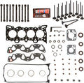 Head Gasket Set Head Bolts Intake Exhaust Valves for 92-95 Honda Civic VTEC 1.6 SOHC D16Z6 R61604