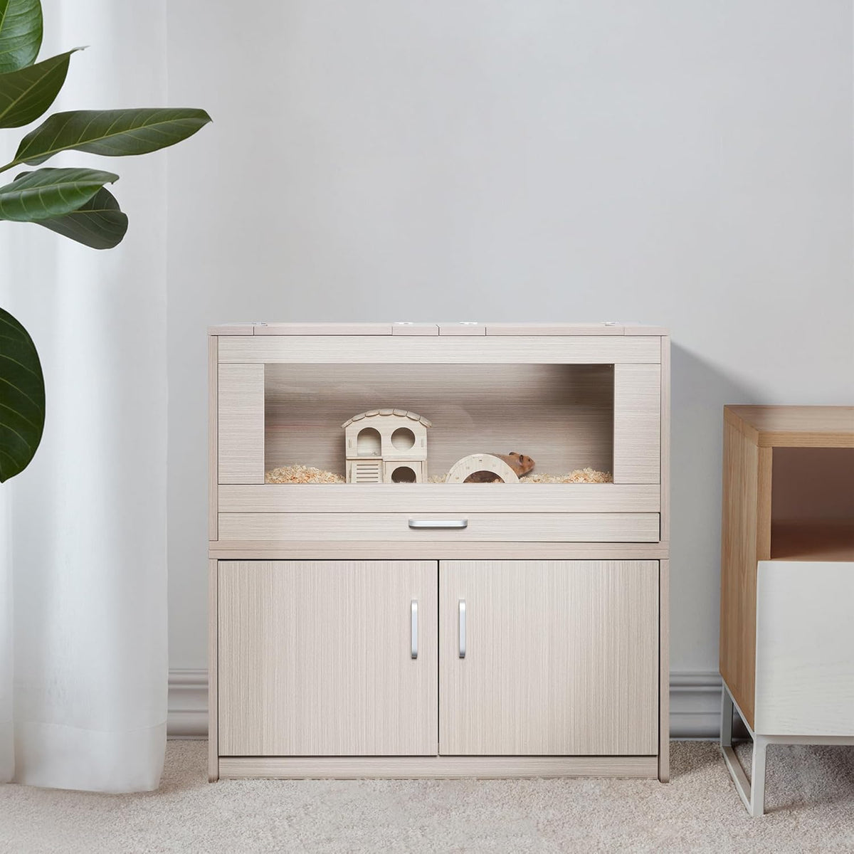 Guinea Pig Cage with Storage Cabinet Q7298