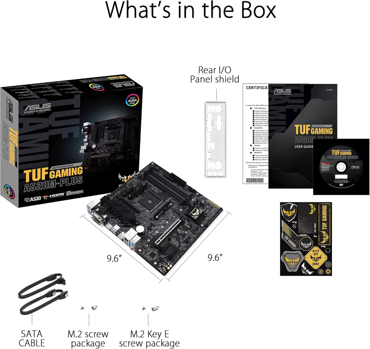 Micro ATX Motherboard with M.2 Support, SATA 6 Gbps, USB 3.2 Gen 2 Type-A W34055
