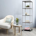 5 Tier Corner Shelf Storage Rack Steel M923911