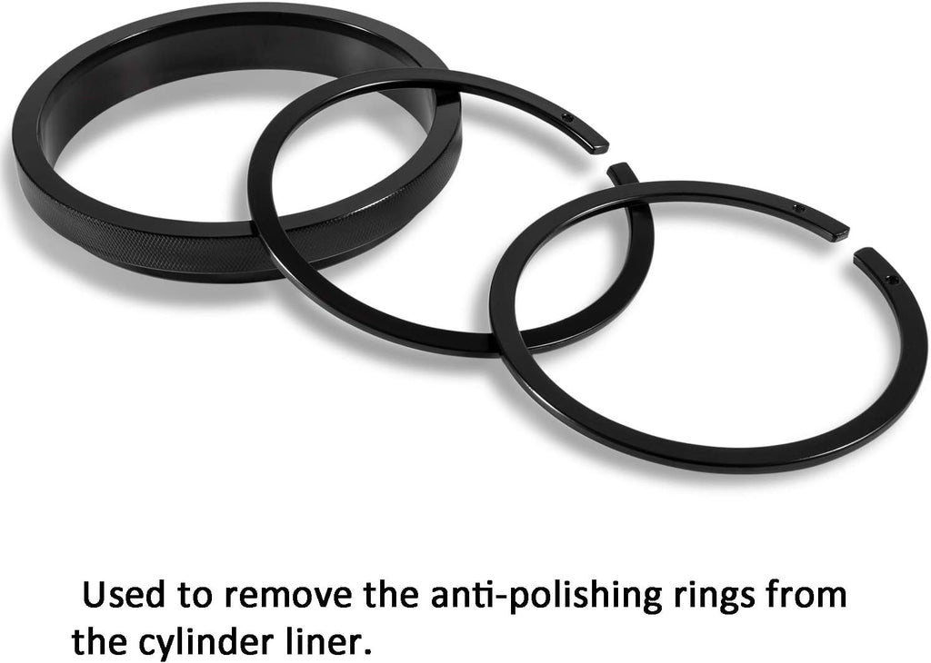 Piston Ring Compressor Tool 5.4 bore and Anti-Polishing Ring Adapter Set T3595