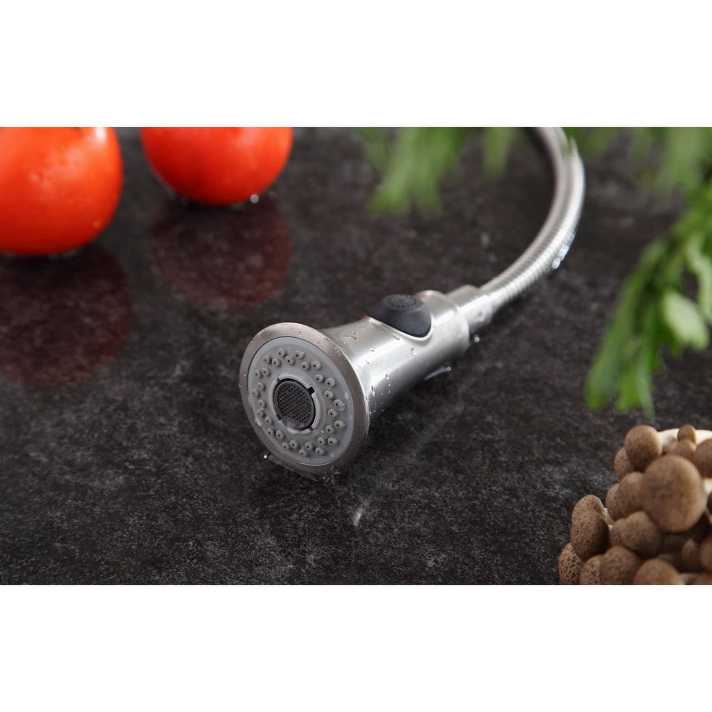 Brushed Nickel Single Handle Kitchen Faucet L15955