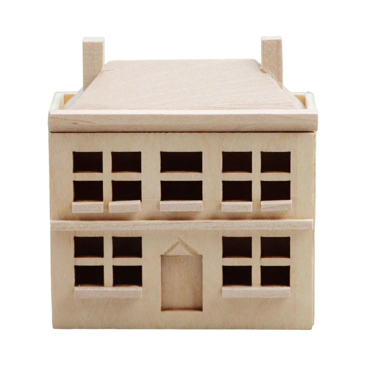 1/12 Unpainted Miniature Dollhouse Villa V77637