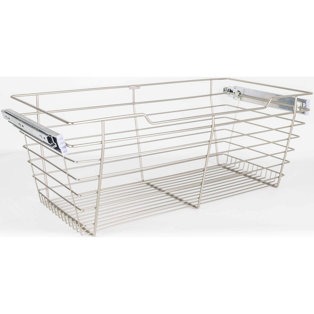 Satin Nickel Closet Pullout Basket J75524