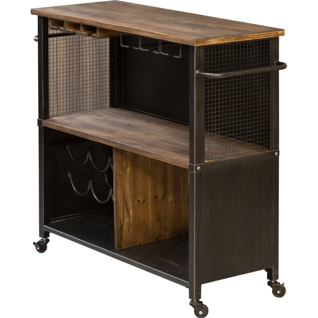 White Farmhouse Kitchen Cart P728