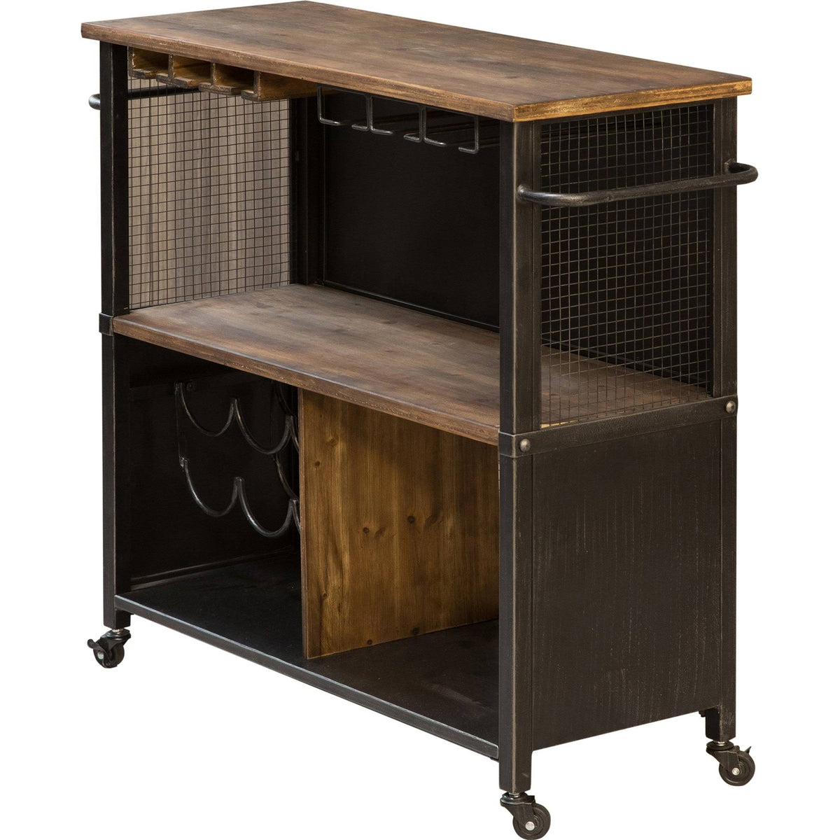 White Farmhouse Kitchen Cart P728