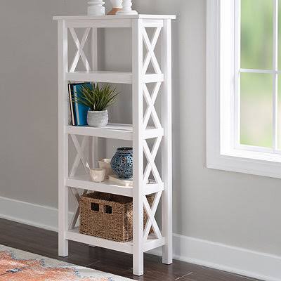 White Antique Pine Bookcase R59938