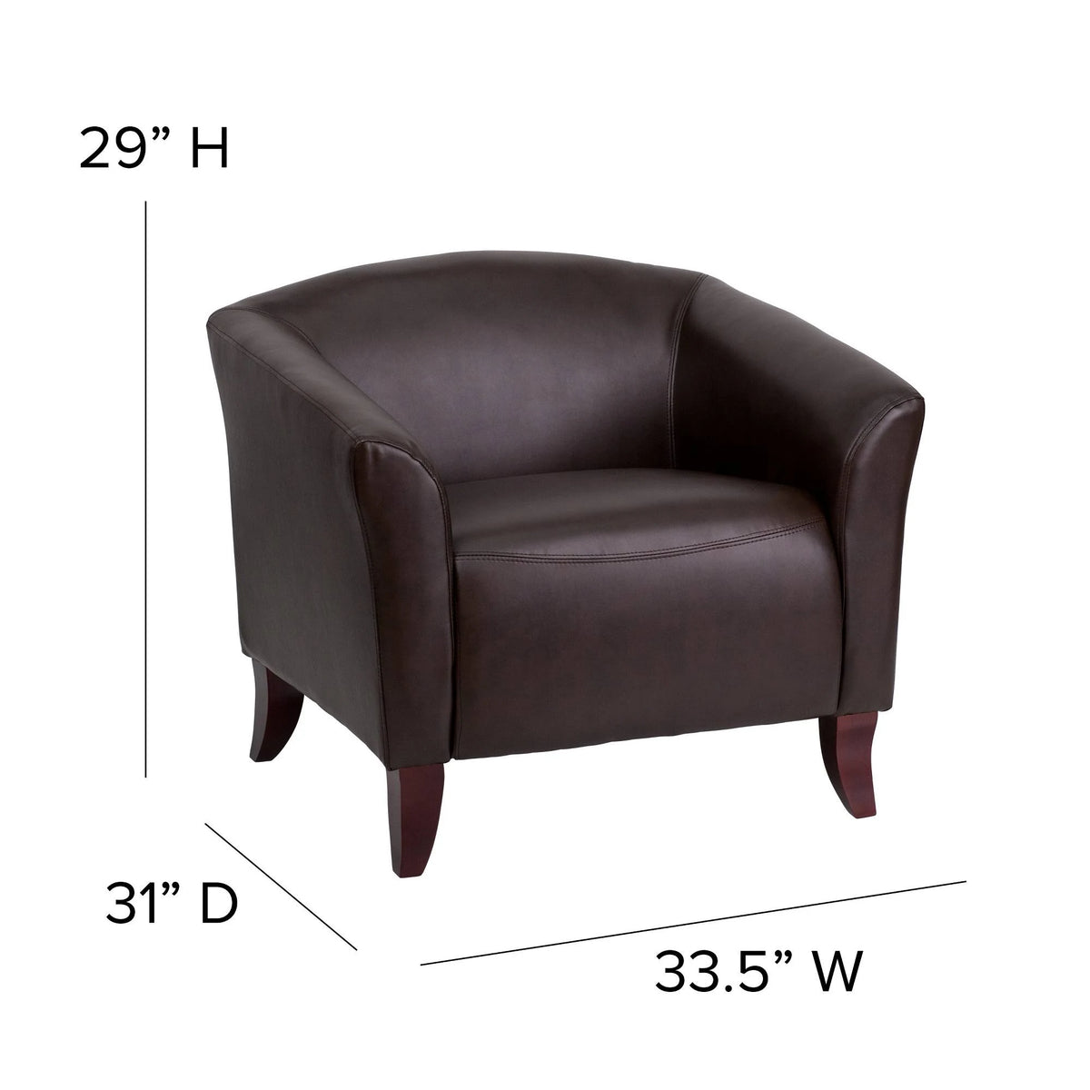 Brown Leather Chair R58530