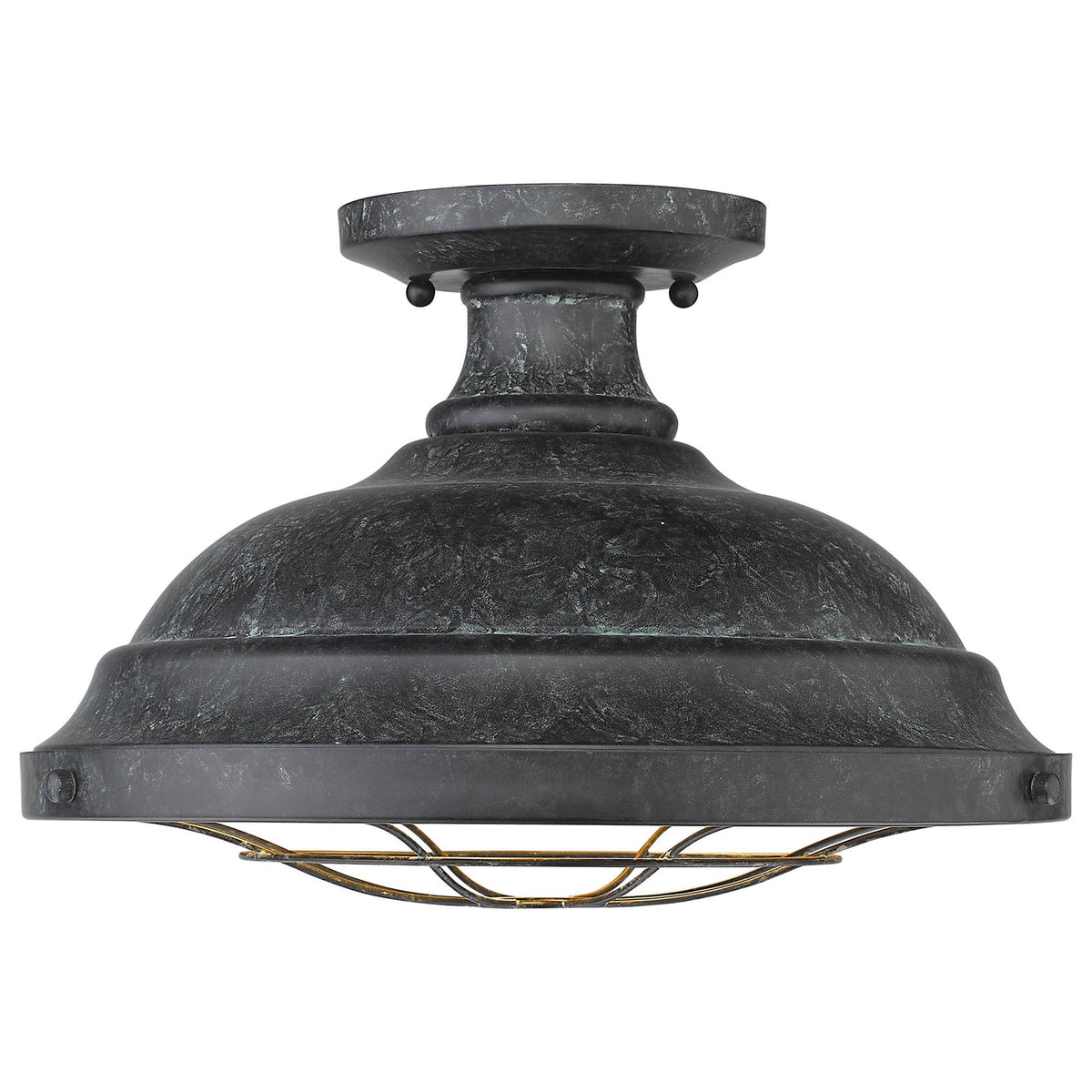 Black Patina Two Light Semi-Flush Z2665